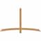 Ekena Millwork Bellingham Timber Gable Bracket, Western Red Cedar, 72"W x 42"H x 1 1/2"D x 3 1/2"F, 14/12 Pitch GBW072X42X0204BEL00SWR - alternate 1